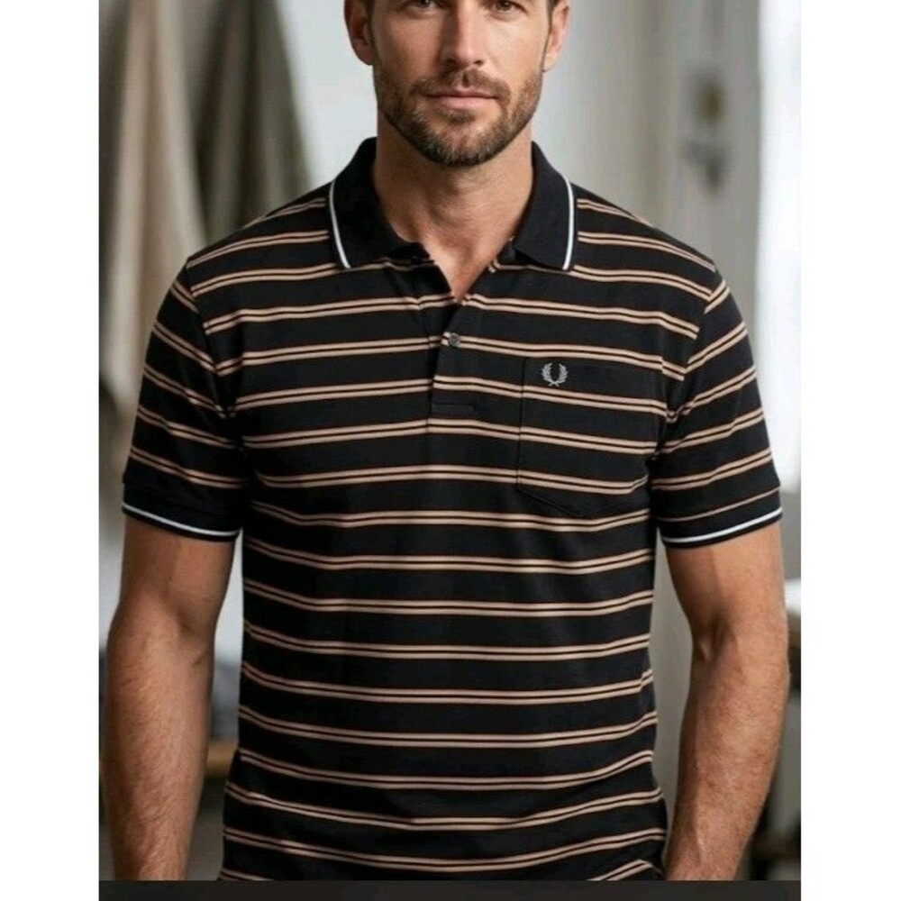 UC Authentic Brand Regular Fit XXL Shirt Striped Pocket Cotton Short Sleeve